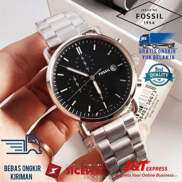 Jam Tangan Pria Merek Fossil FS 5399 FS5399 The Commuter Original 42mm