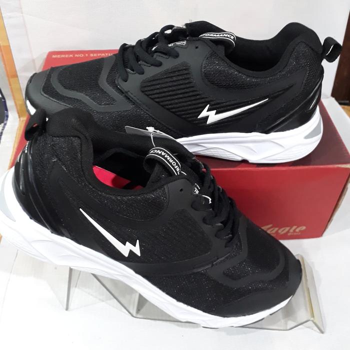 sepatu running hitam EAGLE eternal original
