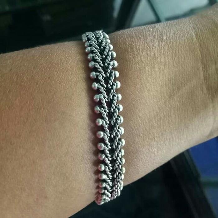 gelang pria perak asli 925 perak bakar ori jogja