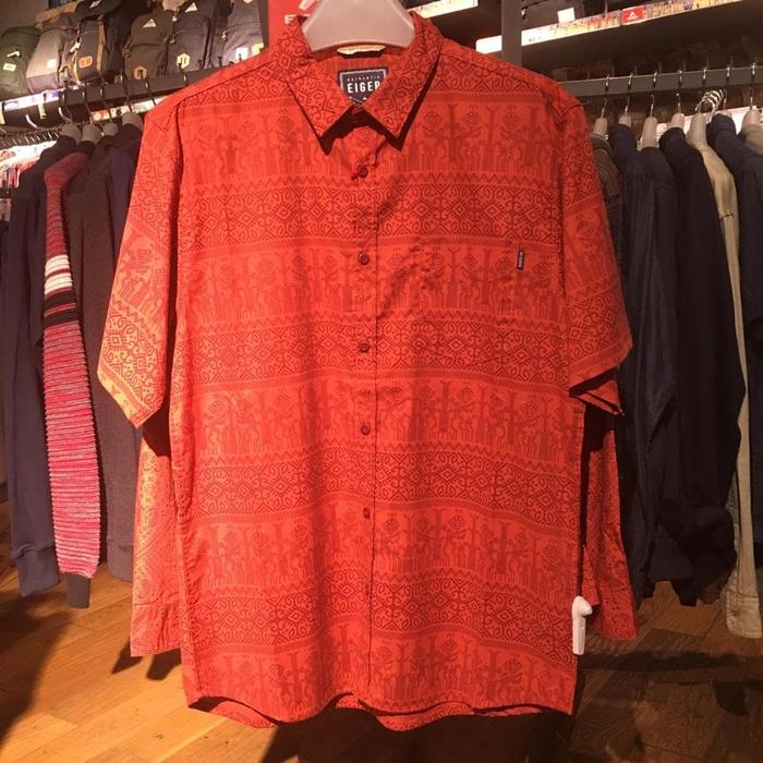 Eiger Kemeja Batik Lengan Pendek Pria Original Kambera Shirt 1989-Red