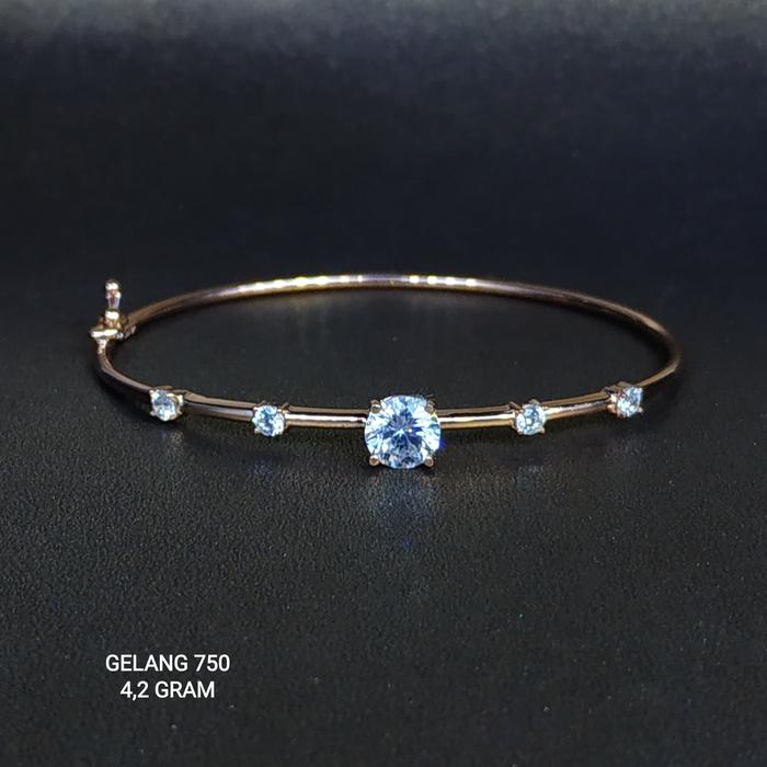 UBS Gelang Emas 750 Mata AD Rose Gold YB092