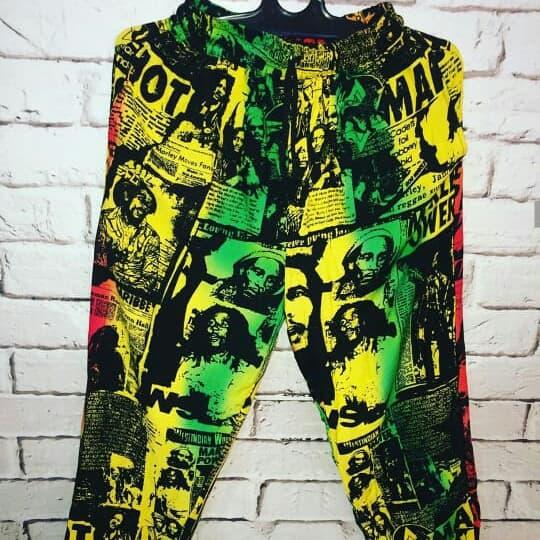longpants rasta/reggae/bob marley - celana panjang rayon