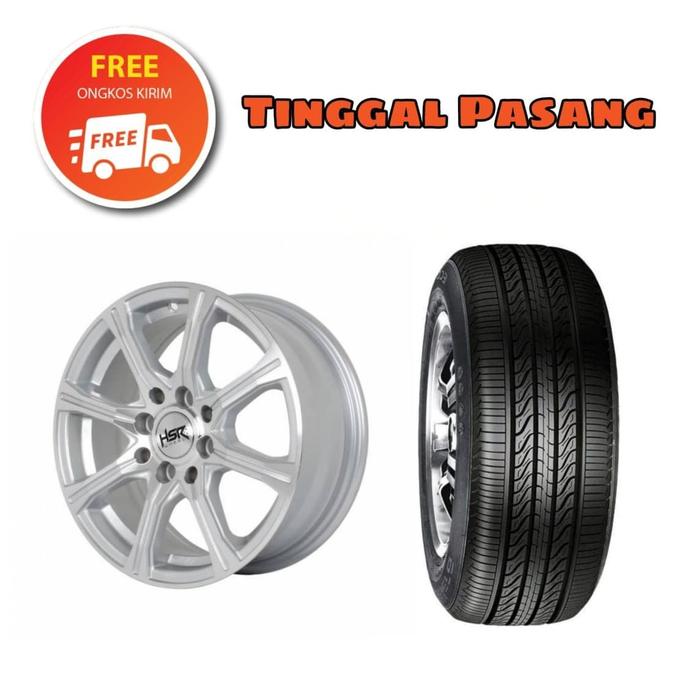 Harga paket Velg dan Ban Mobil Jazz IDSI Tipe REVO HSR R14 Lebar 6