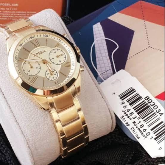 Jam Tangan Wanita Merek Fossil BQ 3034 & BQ 3036 Original 3.4cm