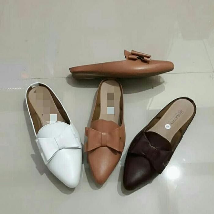 Sandal kulit flat wanita FT 009 SSFF