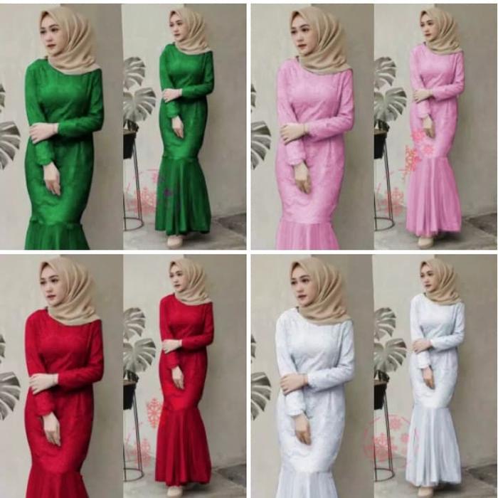 dres muslim/gamis duyung/longdres remaja/abaya brokat/gaun pesta/ngaji