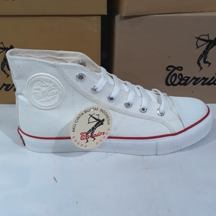 sepatu WARRIOR putih merk warrior classic-hc original