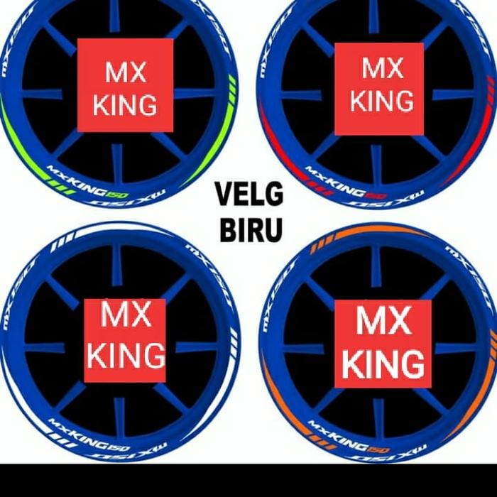 STICKER VELG CUTTING STICKER MX KING velg biru