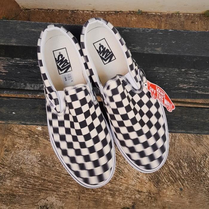 VANS Slip On Blur Checkered