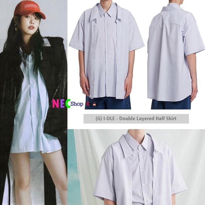 gidle Double Layered Half Shirt
