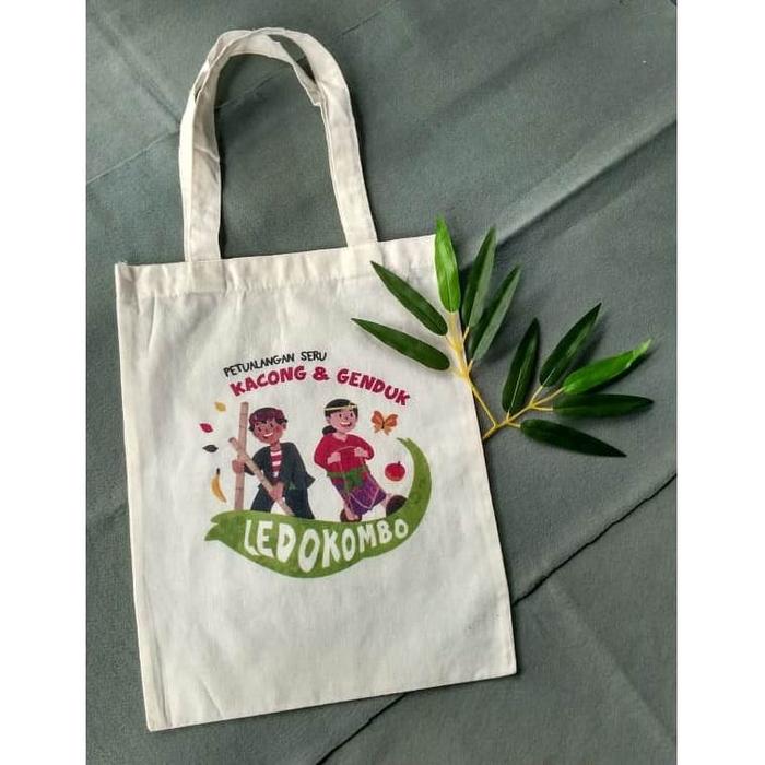 Tas totebag / goodiebag/ seminar sablon Kacong Genduk