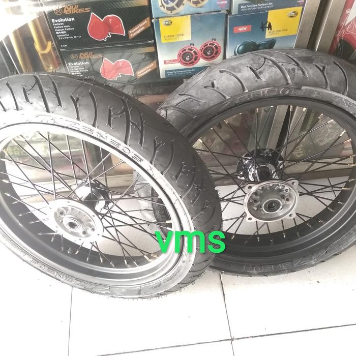 velg supermoto KLX dtraker sprint xd 250 300 17 ban zeneos 100 120