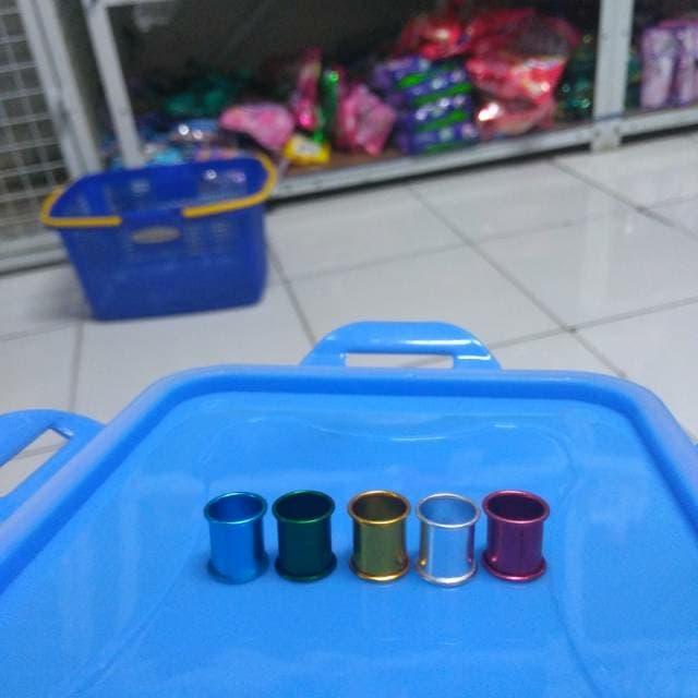 gelang cincin ring burung merpati almunium polos