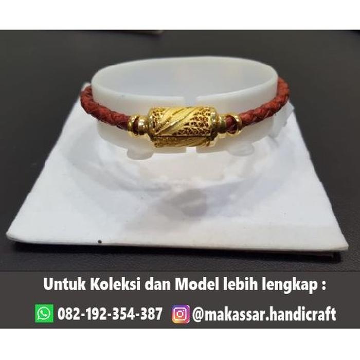 Gelang Lyra Kulit Emas Asli Premium (A)