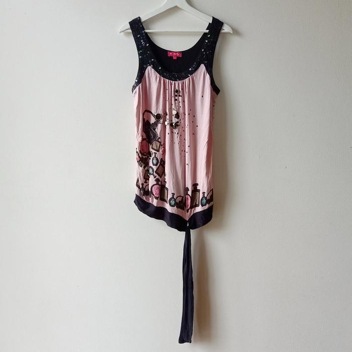 original Derhy baby pink blouse / baju wanita / pakaian / preloved