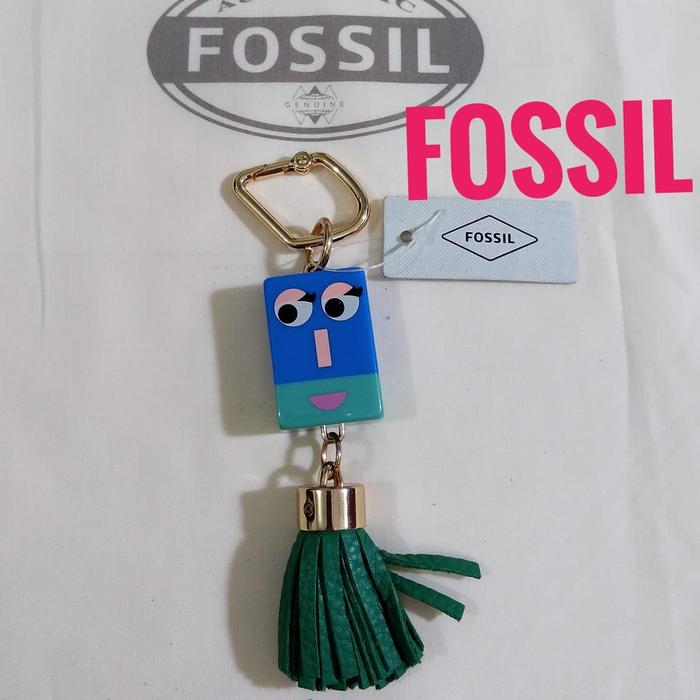 Gantungan kunci FOSSIL FACE KEYFOB Original FOSSIL