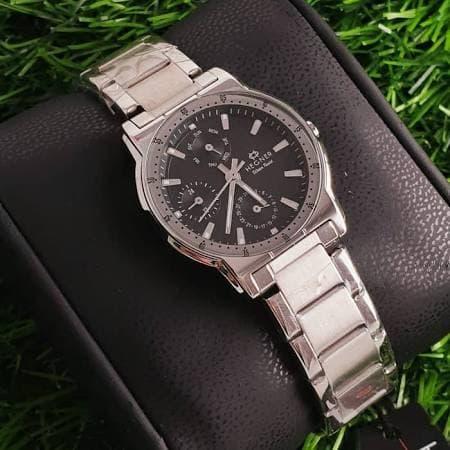 Hegner 408 cr silver chronograph jam tangan wanita original