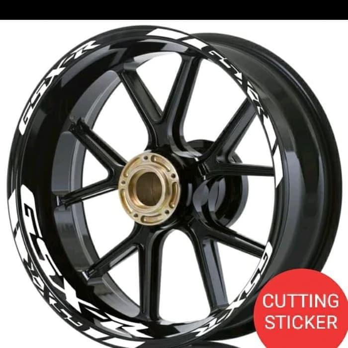 STICKER VELG SUZUKI GSX CUTTING STICKER White