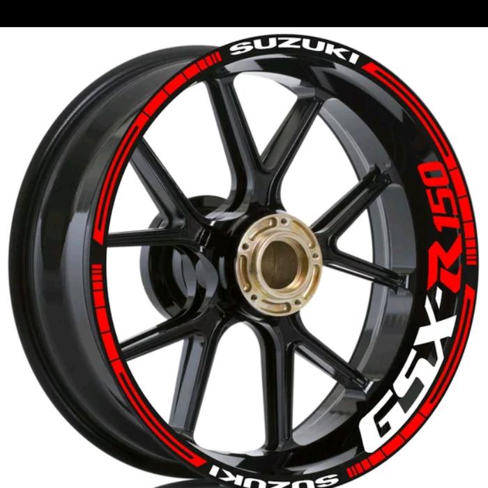 STICKER VELG SUZUKI GSX cutting sticker red 04
