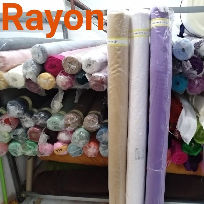 katun Rayon/santung polos rollan