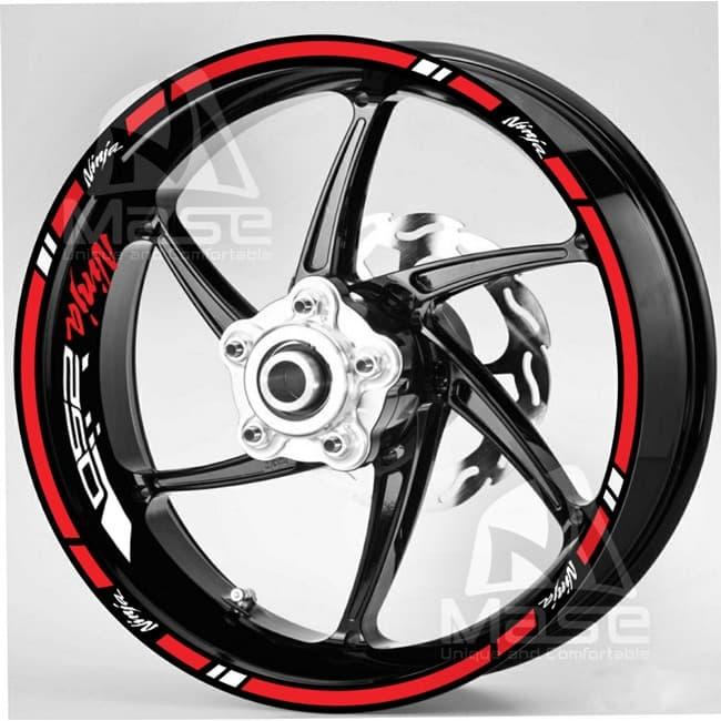 Stiker Velg motor Kawasaki Ninja Z250 Ring 17