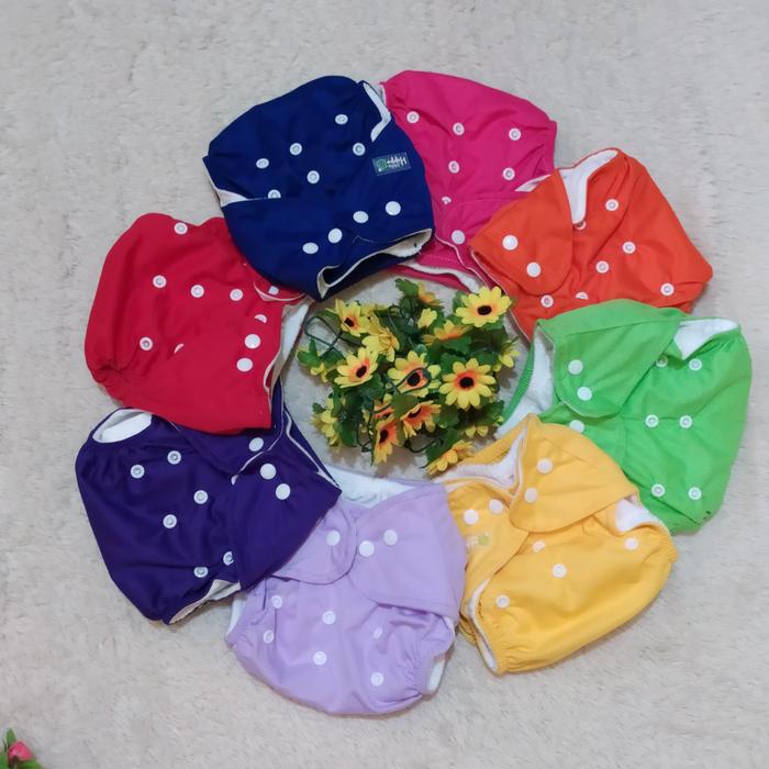 Popok kain cuci ulang little hippo clodi little hippo murah hijau