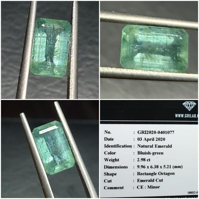 Batu Zamrud Minor Jamrud Emerald Minor Memo 2.98 crt