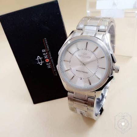 Hegner 5032 M silver jam tangan pria original water resist