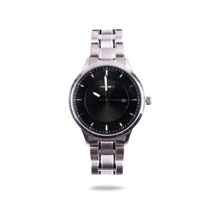 Jam Tangan Pria GUTEN INC Harley Silver Steel Analog 42mm Original