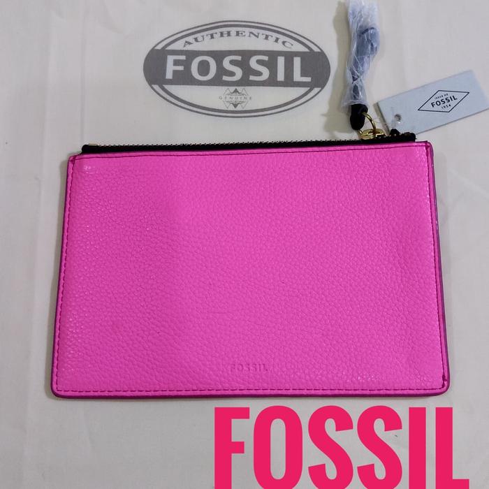 Dompet wanita FOSSIL SMALL POUCH Neon Pink