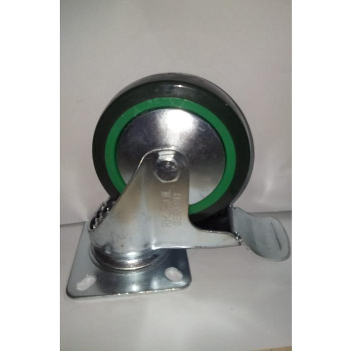 Roda Troly 05 PU RHJ TW 125/5" Putar + Rem