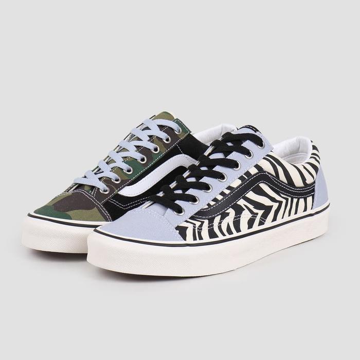 Vans UA Style 36 Mismatch Zebra Camo original resmi