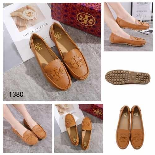 Tory burch Lowell Tumbled Leather Driver Moccasin Flats 1380
