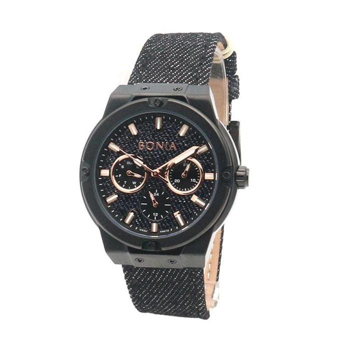 Bonia BNB10473 Jam Tangan Wanita Tali Jeans