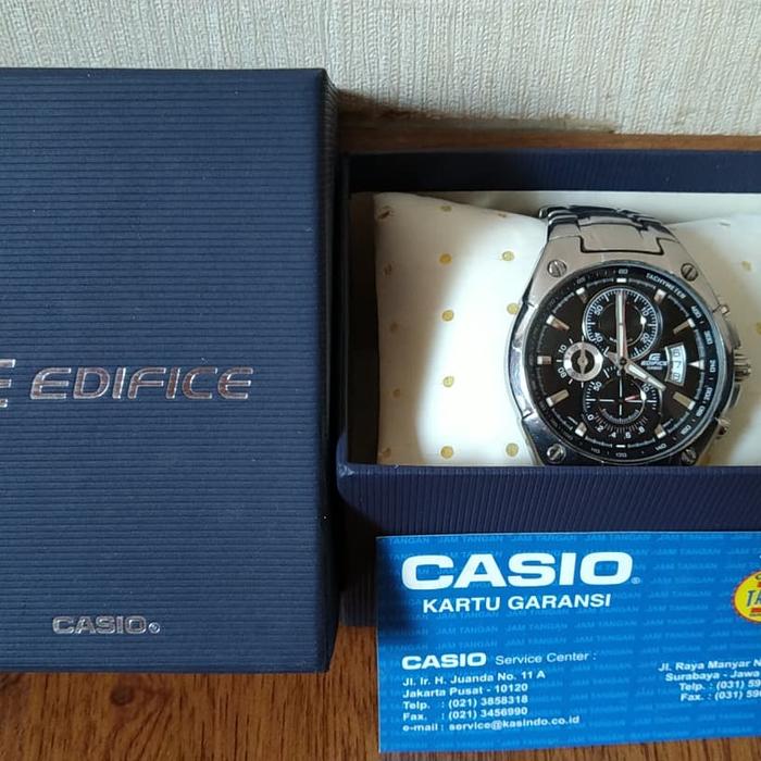 Jam tangan casio pria Edifice EF 555 Original second