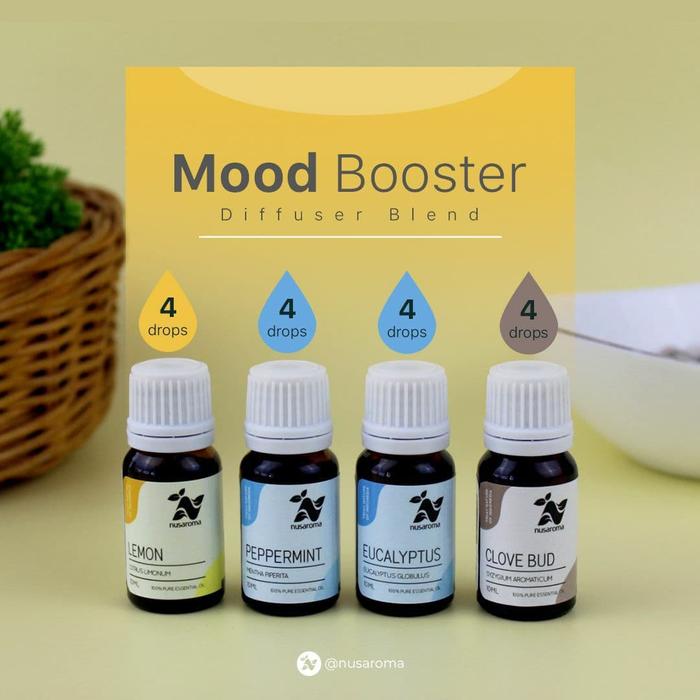 Mood Booster Energy Oil Paket Nusaroma Essential Oil Murni dan Alami