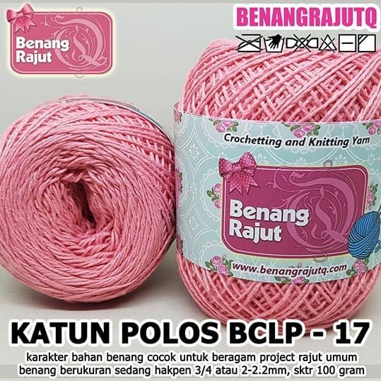 Benang Katun / Benang Rajut Katun BCLP 17 KATUN POLOS SALEM