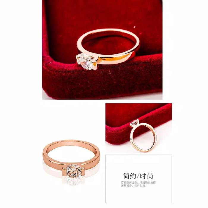 Cincin Mata berlian imitasi