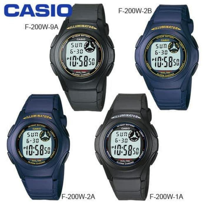 CASIO F-200W-1ADF 2ADF 2BDF 9ADF F200W ORIGINAL
