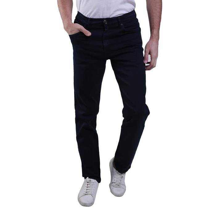 GROSIR Celana Jeans Pria Panjang BOSS Biru Gelap (Dark Blue Jeans)