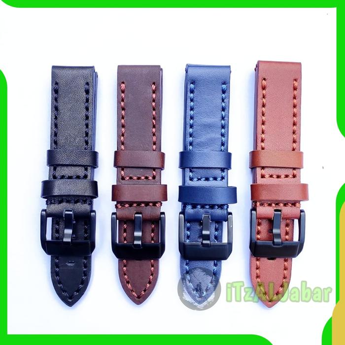 Tali jam tangan Swiss army Kulit Asli Leather strap 22 mm 24 mm