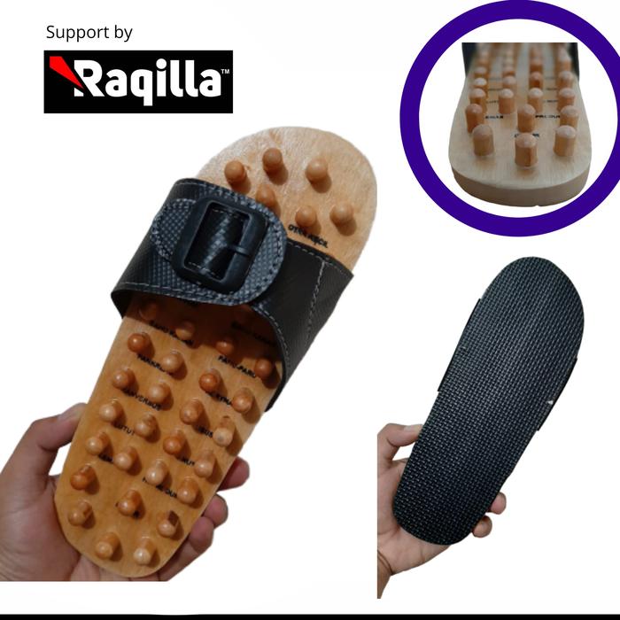 Sandal Kayu Rematik - Sandal Selop Refleksi - Sandal Kayu Refleksi