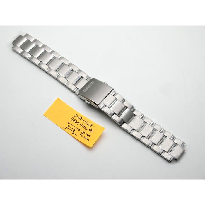 Tali Strap casio BEM-506BD Original beside BEM-506 16mm 20mm