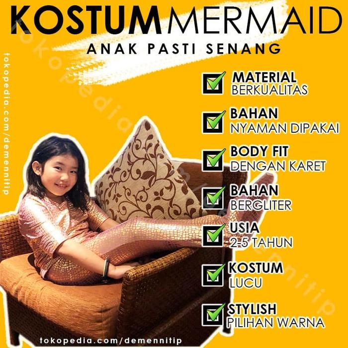 BAJU DUYUNG BAJU PUTRI DUYUNG KOSTUM PUTRI DUYUNG KOSTUM MERMAID ASLI