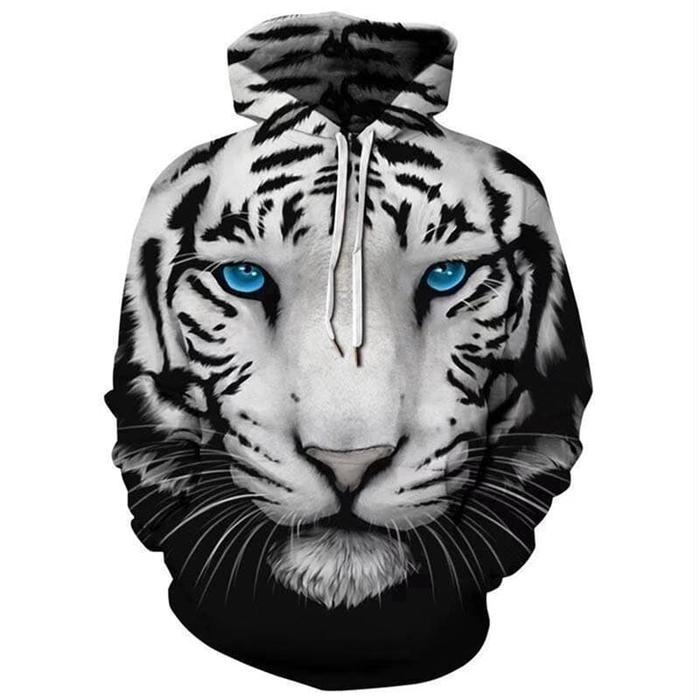Jaket Jacket Switer Sweater Hoodie 3D Tiger Macan Harimau Fullprint 2