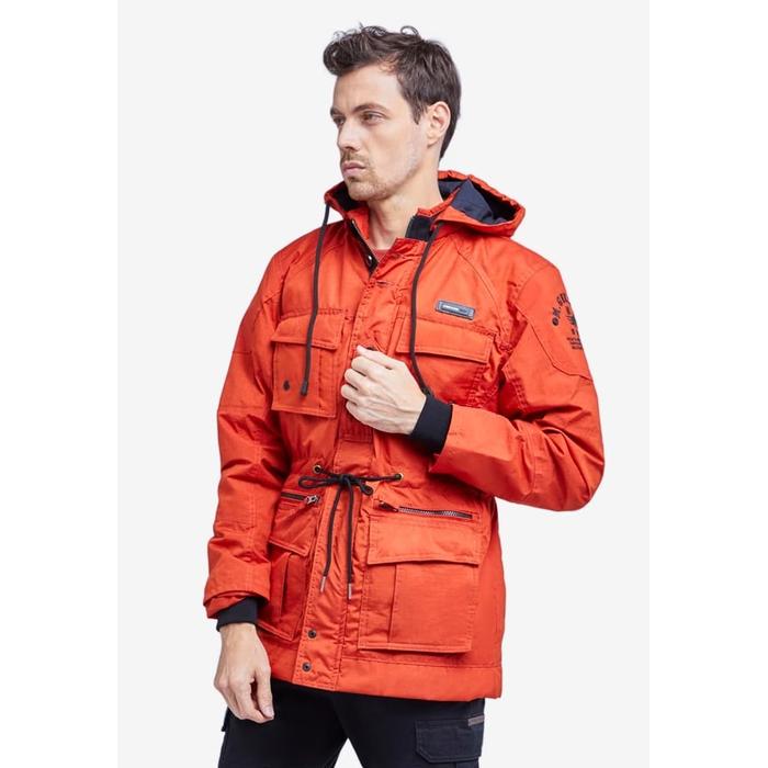 Jaket Parka Asli MGee 3451C Orange dan Navy