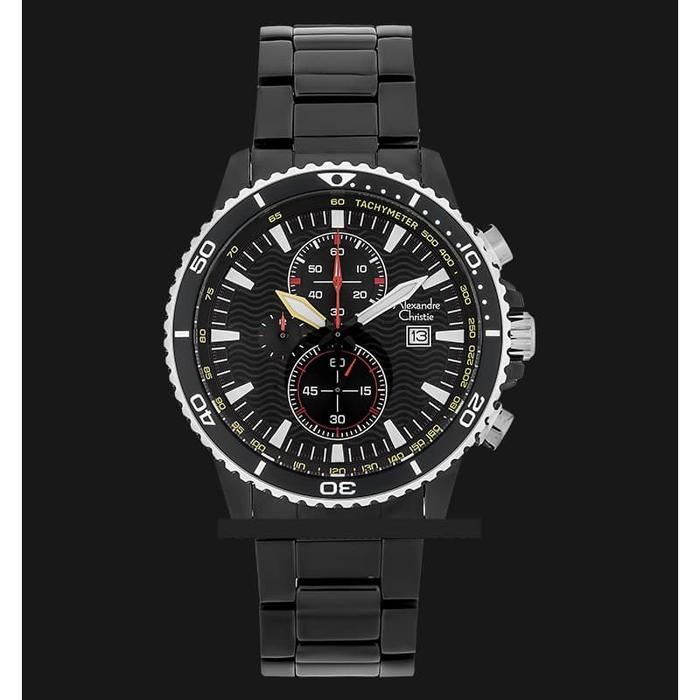 Alexandre Christie AC 6482 MC BIPBA Men / Pria Black Stainless