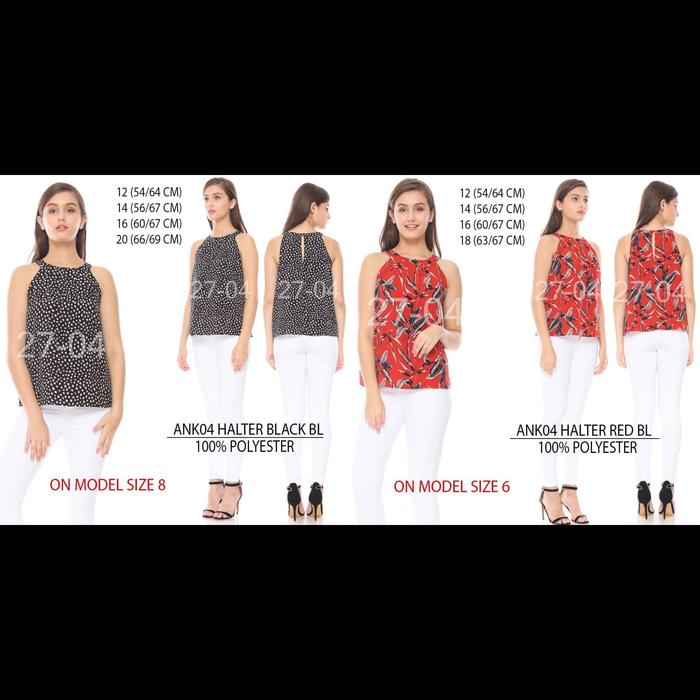 Blouse Anko Halter Motif ANK04