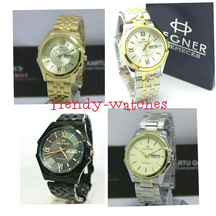 Hegner 8001 jam tangan pria casual formal original water resistant Watches