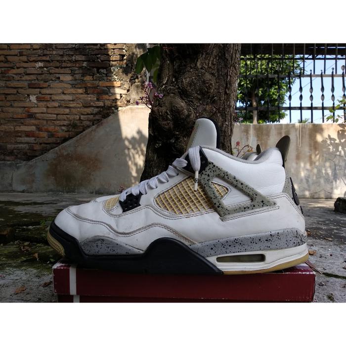 AIR JORDAN 4 RETRO OG WHITE CEMENT, size 45
